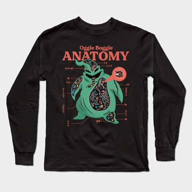 Oggie boggie anatomy Long Sleeve T-Shirt by ppmid